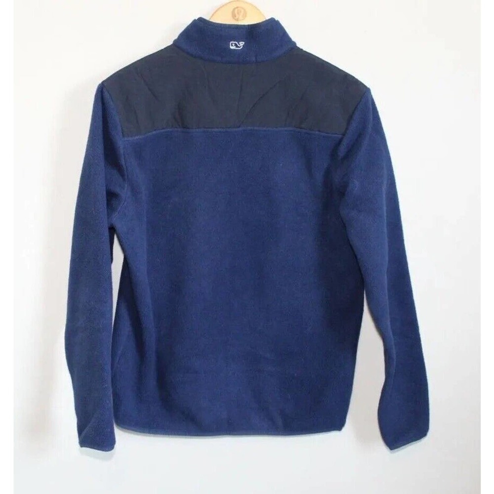 Vineyard Vines Snap Placket Fleece Shep Shirt Pullover Blue Men's Small H12113 - Picture 7 of 15